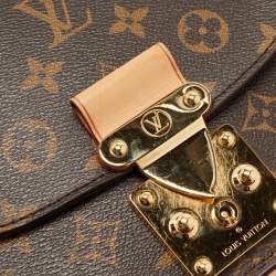 Pre Owned Louis Vuitton Aurore Monogram Canvas and Leather Eden PM Bag