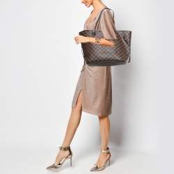 Louis Vuitton Damier Ebene Canvas Neverfull MM Bag
