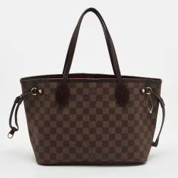Louis Vuitton Damier Ebene Canvas Neverfull PM Bag