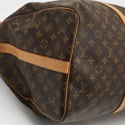 Pre Owned Louis Vuitton Monogram Canvas Keepall Bandouliere 55 Bag