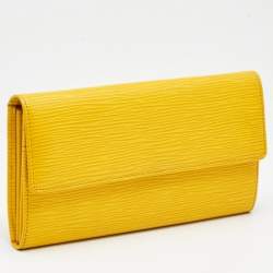 Louis Vuitton Citron Epi Leather Sarah Wallet
