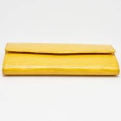 Louis Vuitton Citron Epi Leather Sarah Wallet
