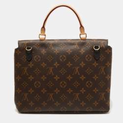 Pre Owned Louis Vuitton Black Monogram Canvas and Leather Marignan Bag