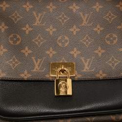 Pre Owned Louis Vuitton Black Monogram Canvas and Leather Marignan Bag