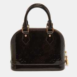 Pre Owned Louis Vuitton Amarante Monogram Vernis Alma BB Bag