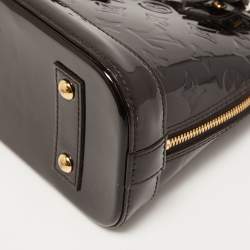 Pre Owned Louis Vuitton Amarante Monogram Vernis Alma BB Bag