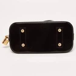 Pre Owned Louis Vuitton Amarante Monogram Vernis Alma BB Bag