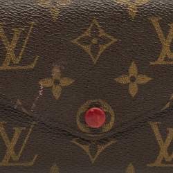 Louis Vuitton Red Monogram Canvas Josephine Wallet 