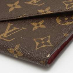 Louis Vuitton Red Monogram Canvas Josephine Wallet 