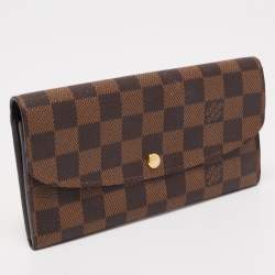 Louis Vuitton Damier Ebene Canvas Emilie Wallet