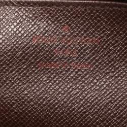 Louis Vuitton Damier Ebene Canvas Emilie Wallet