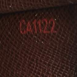 Louis Vuitton Damier Ebene Canvas Emilie Wallet