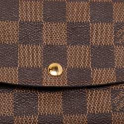 Louis Vuitton Damier Ebene Canvas Emilie Wallet