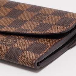 Louis Vuitton Damier Ebene Canvas Emilie Wallet