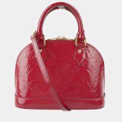 Louis Vuitton Monogram Vernis Alma PM - Burgundy Handle Bags, Handbags -  LOU747706