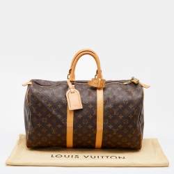 Louis Vuitton Monogram Canvas Keepall 45 Bag