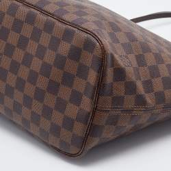 Louis Vuitton Damier Ebene Canvas Neverfull MM Bag
