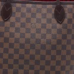 Louis Vuitton Damier Ebene Canvas Neverfull MM Bag