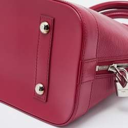 Pre Owned Louis Vuitton Fuchsia Epi Leather Alma PM Bag