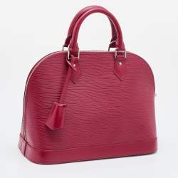 Pre Owned Louis Vuitton Fuchsia Epi Leather Alma PM Bag