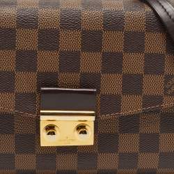 Pre Owned Louis Vuitton Damier Ebene Canvas Croisette Bag