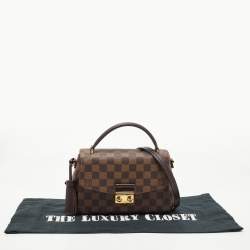 Pre Owned Louis Vuitton Damier Ebene Canvas Croisette Bag