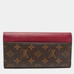 Louis Vuitton Fuchsia Epi Leather and Monogram Canvas Marie-Lou Long Wallet