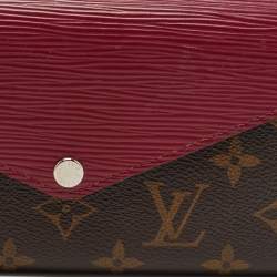Louis Vuitton Fuchsia Epi Leather and Monogram Canvas Marie-Lou Long Wallet