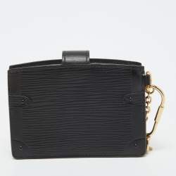 Louis Vuitton Black Epi Leather Trunk Multicartes Wallet