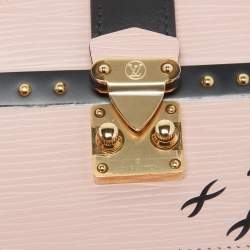 Louis Vuitton Rose Ballerine/Black Epi Leather Trunk Multicartes Wallet