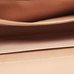 Pre Owned Louis Vuitton Beige Vernis Louise Clutch