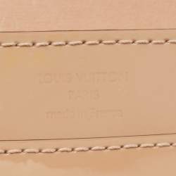 Pre Owned Louis Vuitton Beige Vernis Louise Clutch
