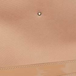 Pre Owned Louis Vuitton Beige Vernis Louise Clutch