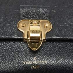 Pre Owned Louis Vuitton Black Monogram Empreinte Leather Vavin BB Bag