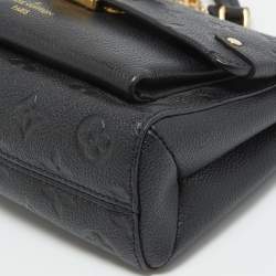 Pre Owned Louis Vuitton Black Monogram Empreinte Leather Vavin BB Bag