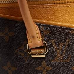 Pre Owned Louis Vuitton Saffran Monogram Canvas Pallas MM Bag