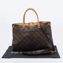 Pre Owned Louis Vuitton Saffran Monogram Canvas Pallas MM Bag