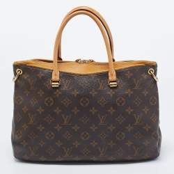 Pre Owned Louis Vuitton Saffran Monogram Canvas Pallas MM Bag