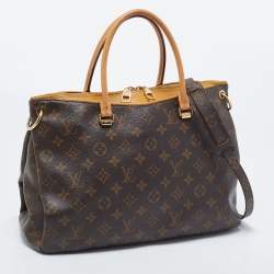 Pre Owned Louis Vuitton Saffran Monogram Canvas Pallas MM Bag