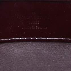 Pre Owned Louis Vuitton Amarante Monogram Vernis Virginia MM Bag              