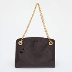 Pre Owned Louis Vuitton Amarante Monogram Vernis Virginia MM Bag              