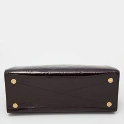 Pre Owned Louis Vuitton Amarante Monogram Vernis Virginia MM Bag              