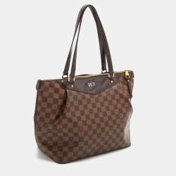 Pre Owned Louis Vuitton Damier Ebene Canvas and Leather Westminister GM Bag