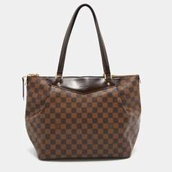 Pre Owned Louis Vuitton Damier Ebene Canvas and Leather Westminister GM Bag
