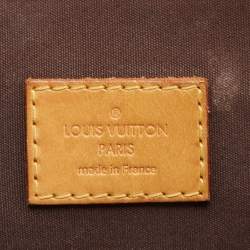 Pre Owned Louis Vuitton Amarante Monogram Vernis  Alma PM Bag