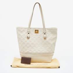 Pre Owned Louis Vuitton Neige Monogram Empreinte Leather Citadine PM Bag