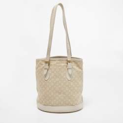 مملوكة مسبقًا Louis Vuitton Dune Monogram Mini Lin Canvas Bucket PM Bag