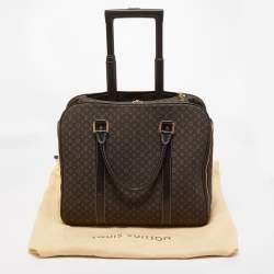 Pre Owned Louis Vuitton Fusain Monogram Idylle Fabric Epopee Rolling Luggage