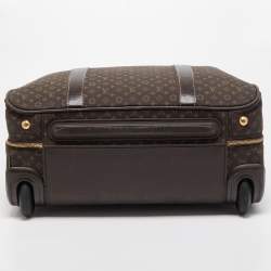 Pre Owned Louis Vuitton Fusain Monogram Idylle Fabric Epopee Rolling Luggage