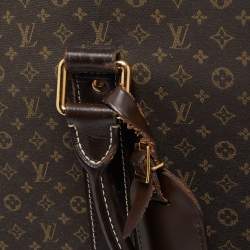 Pre Owned Louis Vuitton Fusain Monogram Idylle Fabric Epopee Rolling Luggage